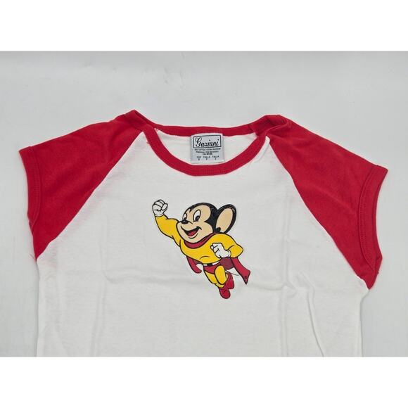 VTG Gaziani Mighty Mouse Women's Baby Tee Size: Small - Picture 6 of 15